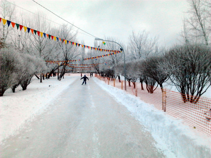 Каток в парке Гагарина